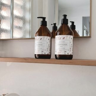 Dispenser estampa FLORAL Shampoo  o Acondicionador