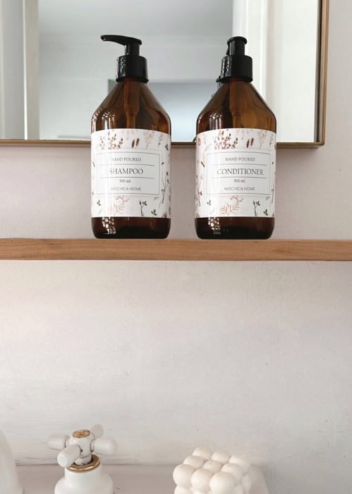 Dispenser estampa FLORAL Shampoo  o Acondicionador - Imagen 2