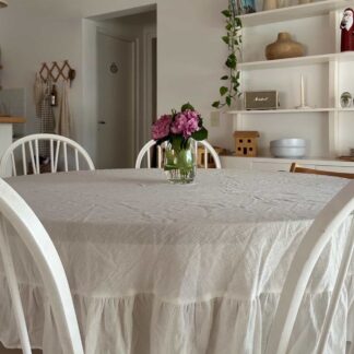 Mantel redondo Ruffle