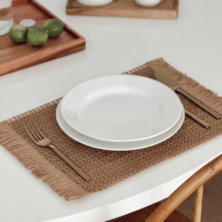 Set de 2 individuales de yute natural